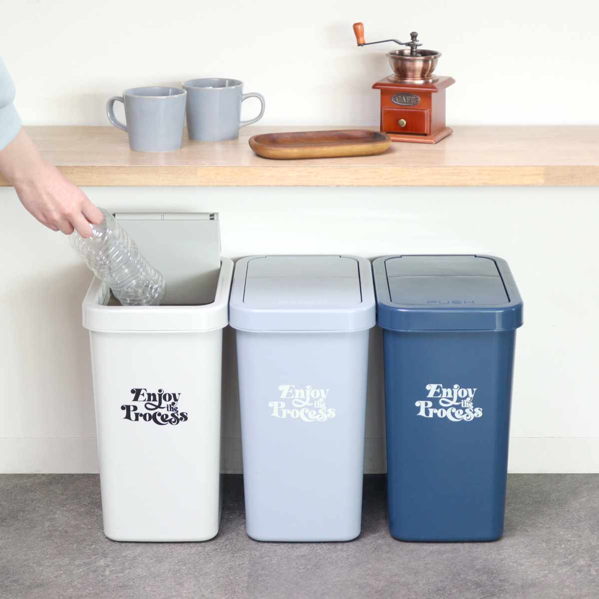 ゴミ箱 18L スライドペール ふた付き （ ごみ箱 18リットル 18l