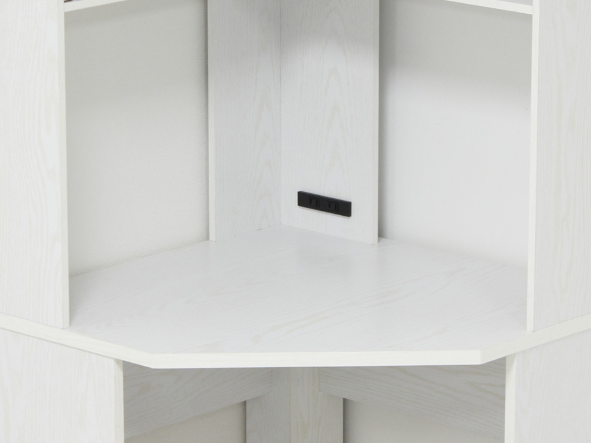 dショッピング |コーナーデスク 幅71cm L字 ラック 木目調 （ 机