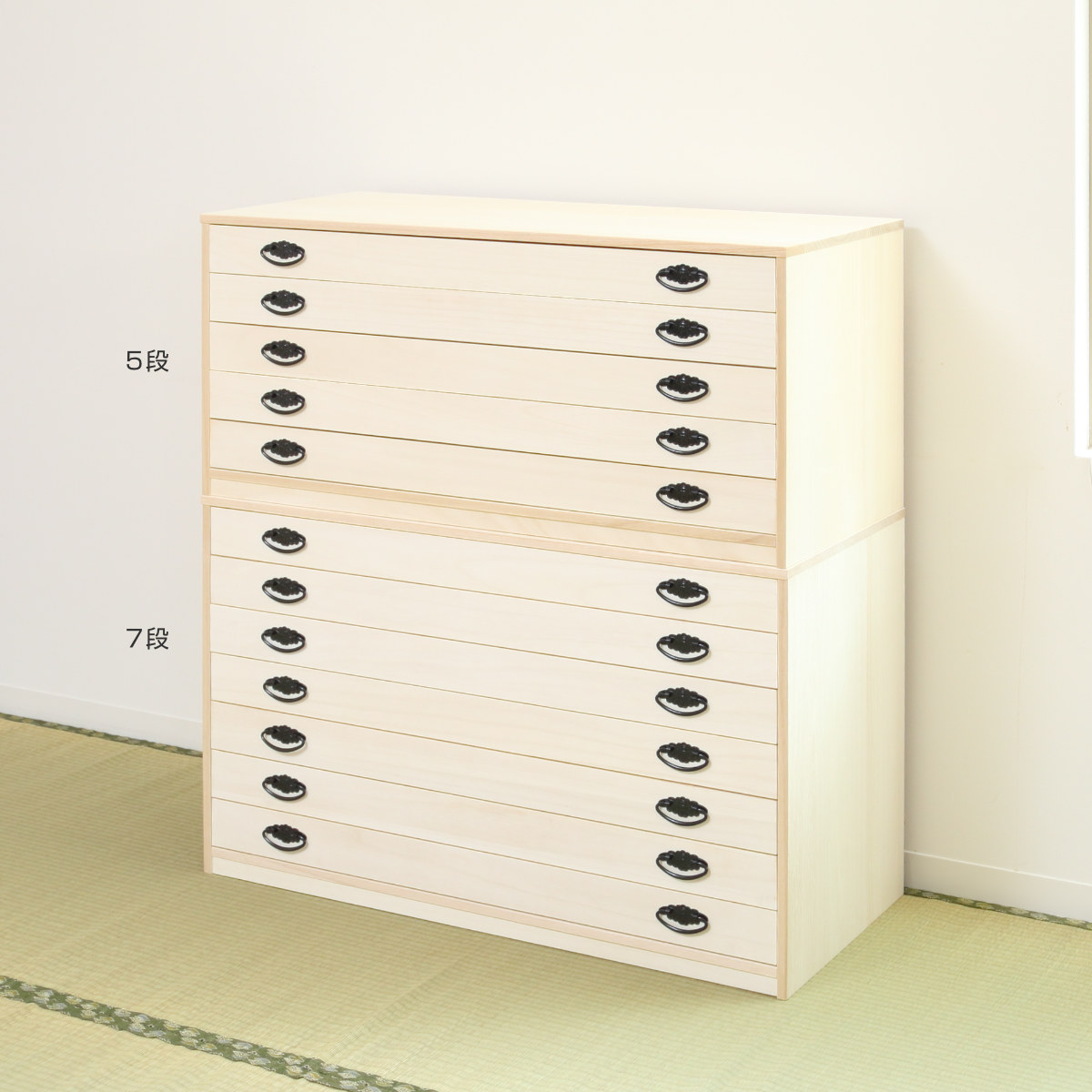 dショッピング |桐タンス 幅98.5cm 7段 引出し 完成品 日本製 （ 桐 桐