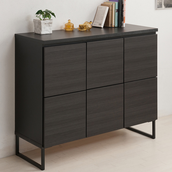 キャビネット スクエアキャビネット 扉タイプ スタイリッシュ 幅106cm