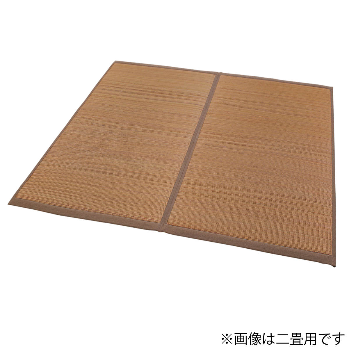 い草 上敷き 花ござ 与那国 6畳 約261×352cm ブラウン （ 江戸間 6帖