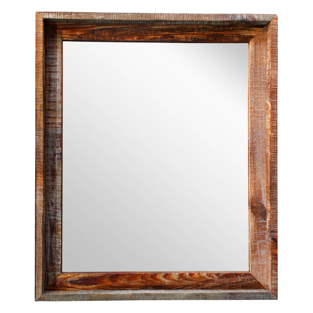 ウォールミラー 44.5×52.5cm ヴィンテージ 古木材 ウィンスロップ
