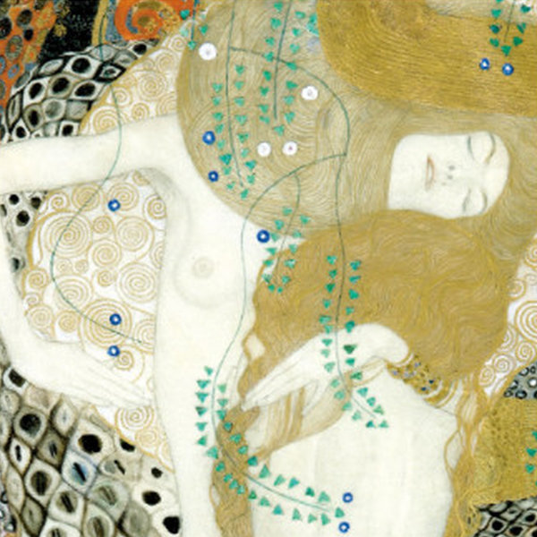 絵画 『水蛇1』 52×42cm グスタフ・クリムト 1904年～1907年 額入り 巧