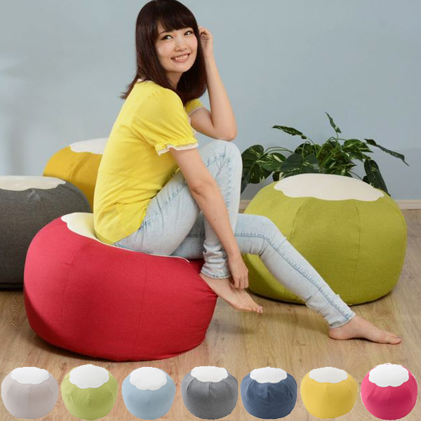 ビーズクッション 洗えるカバーリング POTE （ クッション ビーズ