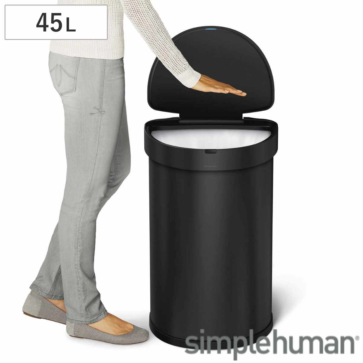 dショッピング |simplehuman ゴミ箱 45L 正規品 センサーカン セミ
