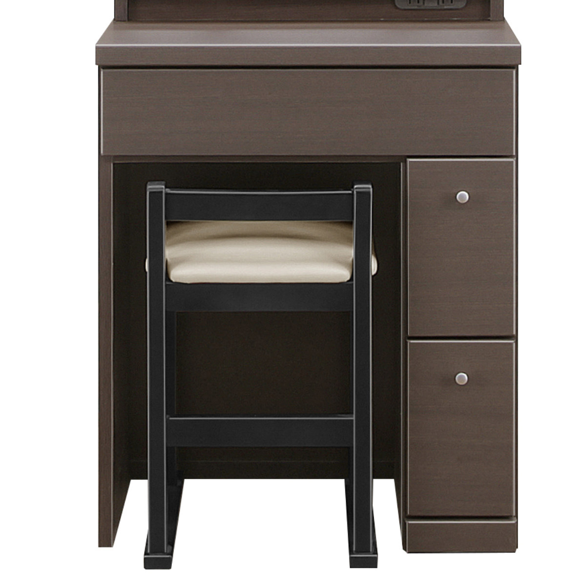 ドレッサー 鏡台 三面鏡 幅58.5cm プリマ （ 奥行41cm スツール付き