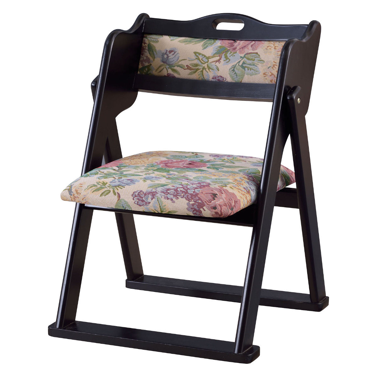 dショッピング |お座敷チェア 座面高36cm 座椅子 折りたたみ椅子 花柄