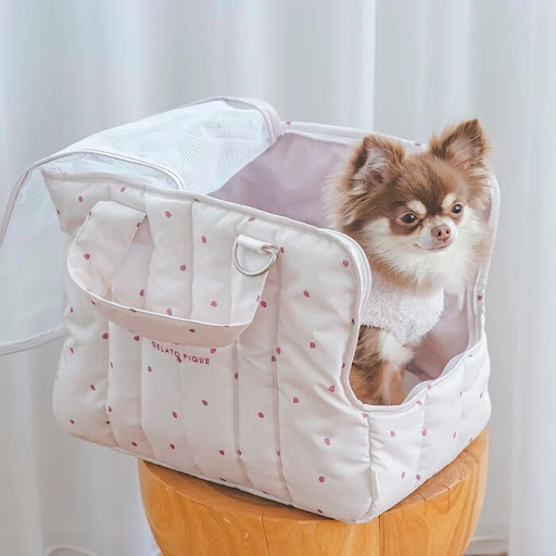 gelato pique ストロベリー柄ミニサイズキャリーバッグ Pets-first