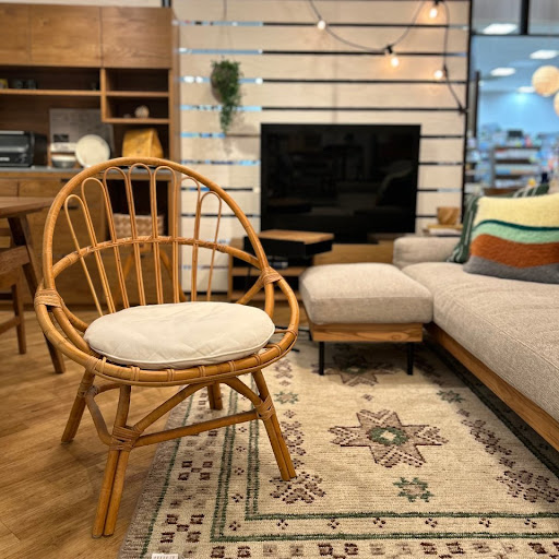 unico ウニコ CAGE カージュ ソファ 1シーター ラタンフレーム 美品