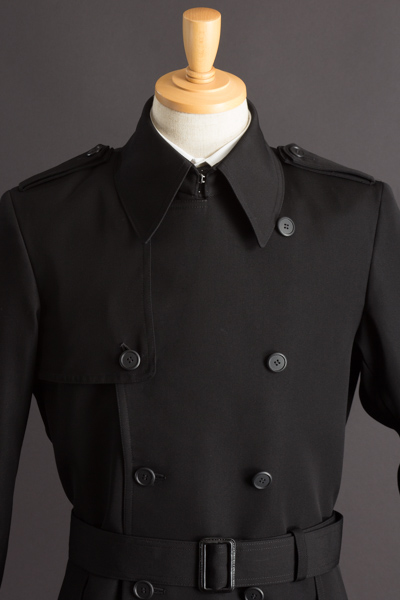 ロングコート着丈長め、着丈120cm ダブルトレンチコート ビッグ