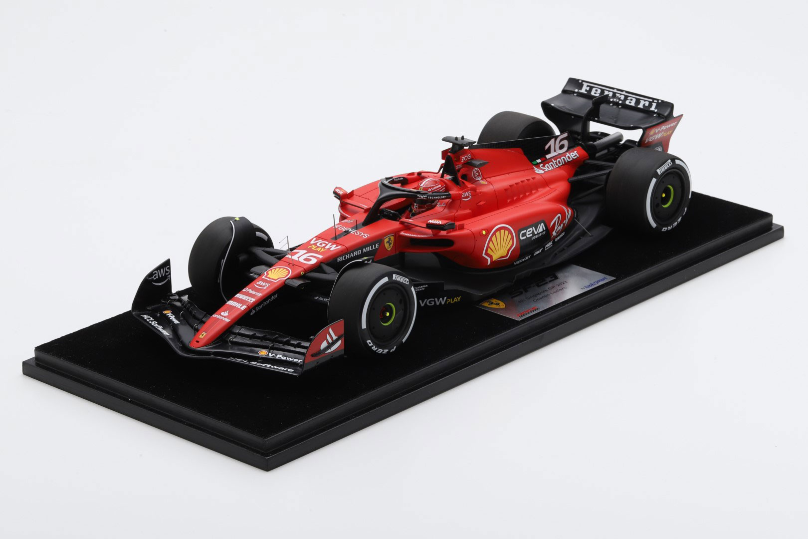 ルックスマート1/43 フェラーリ F1-75 ルクレール2022バーレーン優勝