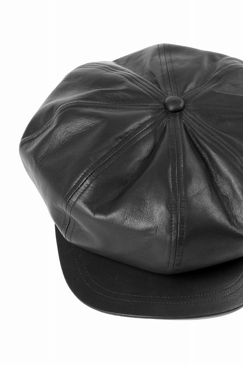 ISAMU KATAYAMA BACKLASH CASQUETTE / MONOCHROME LUXURY STEER (BLACK
