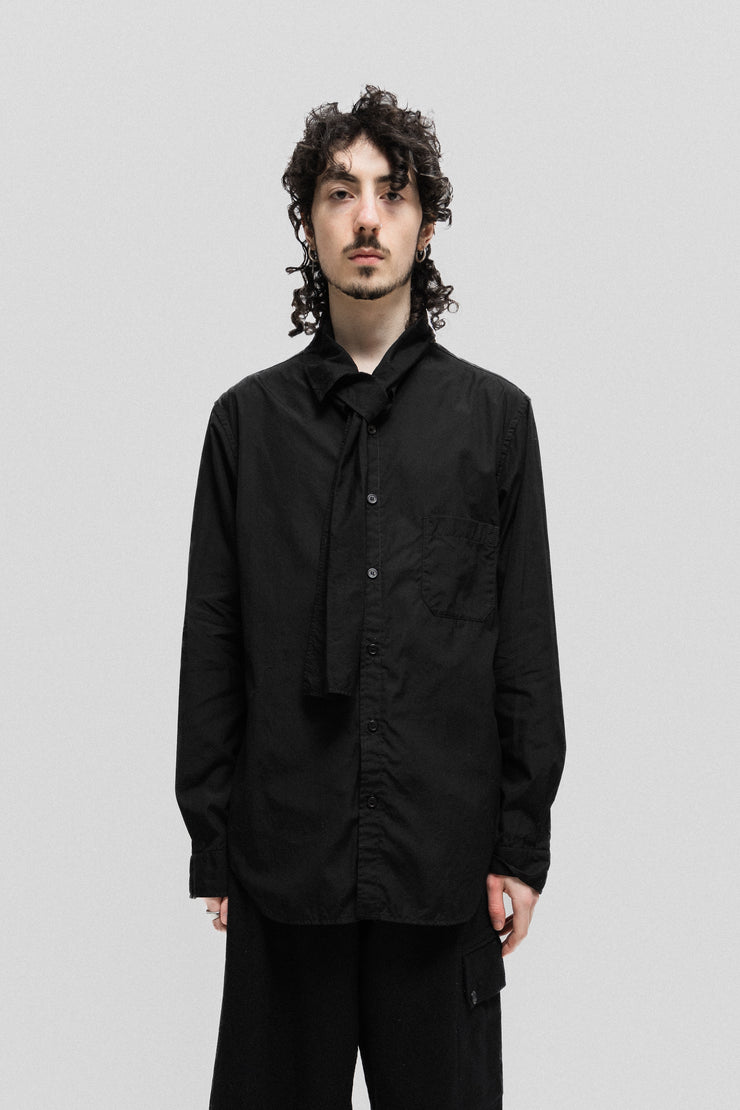 YOHJI YAMAMOTO POUR HOMME - FW22 Long cotton shirt with necktie