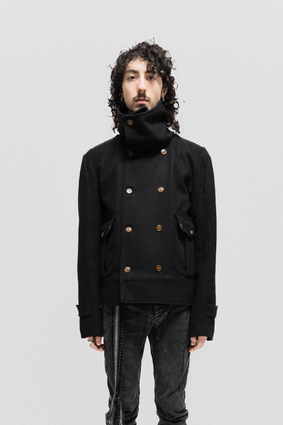 VIVIENNE WESTWOOD MAN - FW09 High neck winter jacket with double