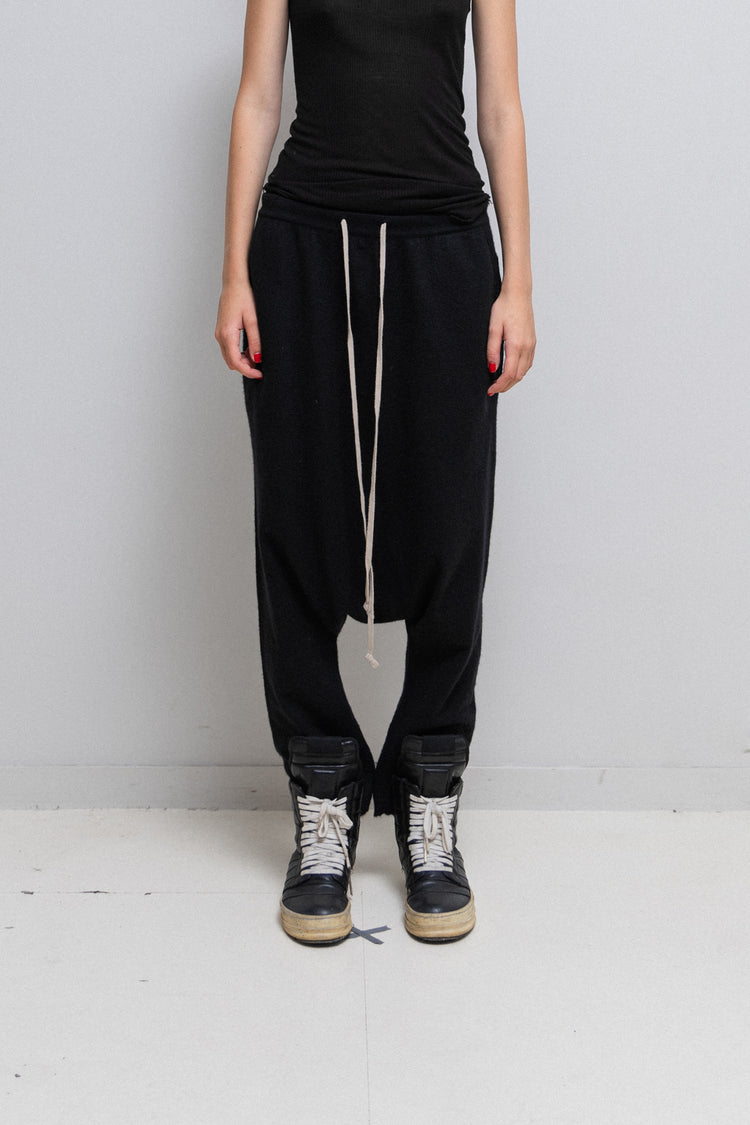 RICK OWENS - FW16 « MASTODON » Cashmere wool drawstring pants – L