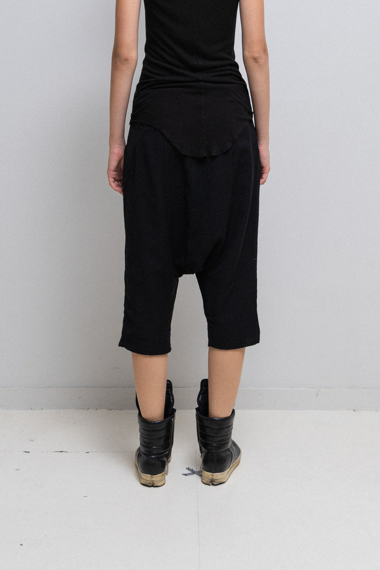 RICK OWENS - SS11 « ANTHEM » Lightweight wool low crotch short