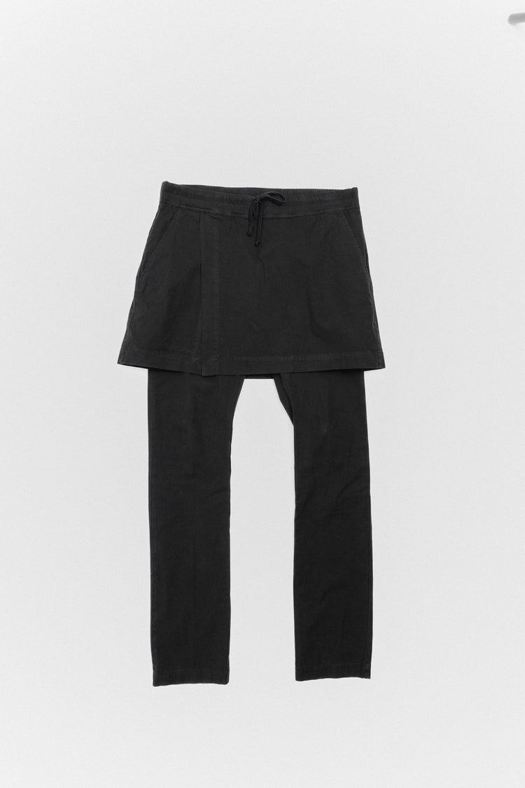 RICK OWENS DRKSHDW - 2010 Cotton kilt pants with elastic waist – L
