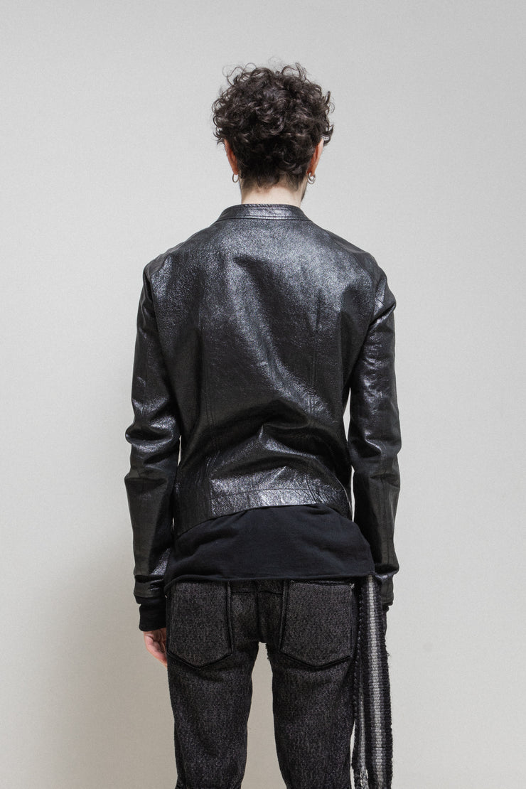 RICK OWENS - Mid 2000's Glittery Intarsia leather jacket – L'OBSCUR