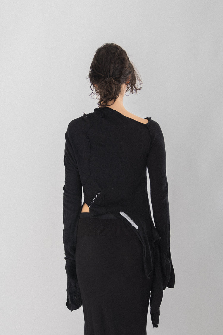 ALICE AUAA - Slashed cotton top – L'OBSCUR