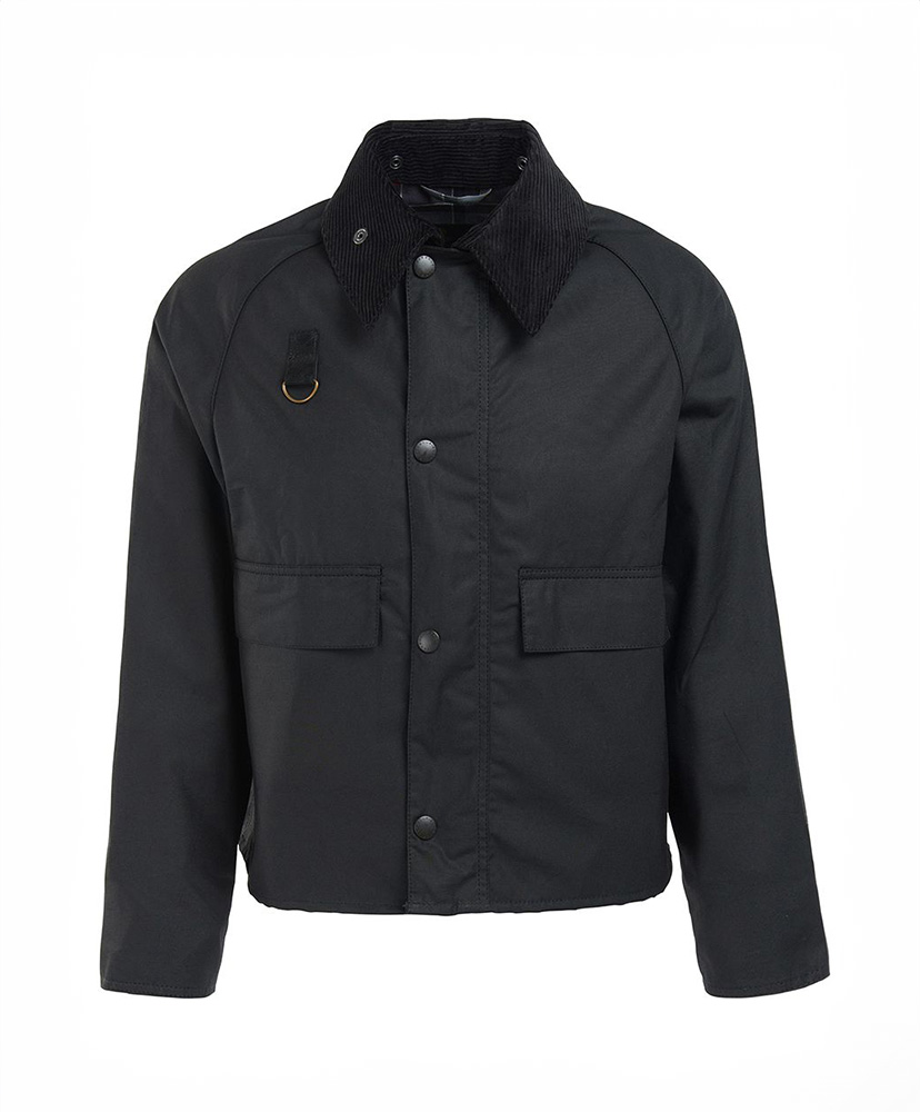 Spey Wax Cotton Short Blouson(XS BLK(Black)): Barbour