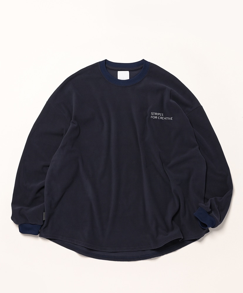 Fleece Super Big LS Round Tee(L(MEN) Black/ブラック): S.F.C
