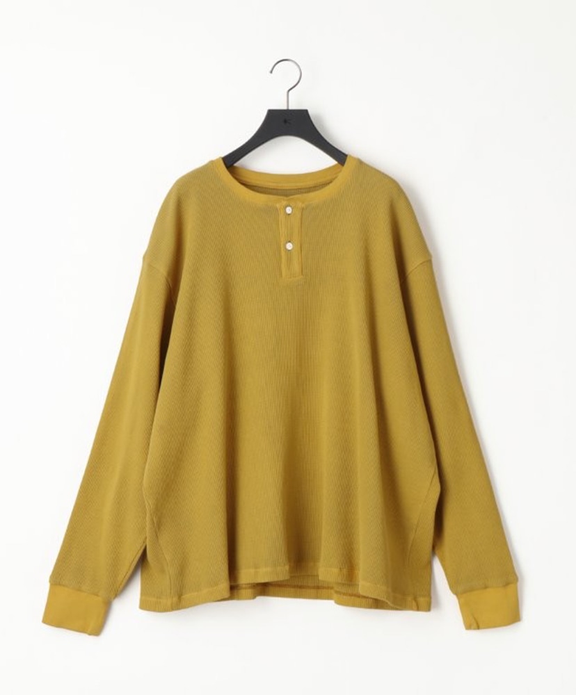 18G Garment Dye Waffle(S(MEN) Beige/ベージュ): KANEMASA PHIL.