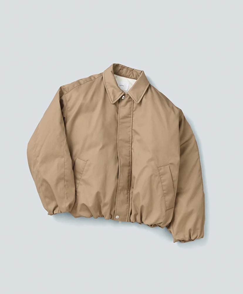 Wide Square Zip Up Down Jacket(2(WOMEN) Beige/ベージュ): miffew