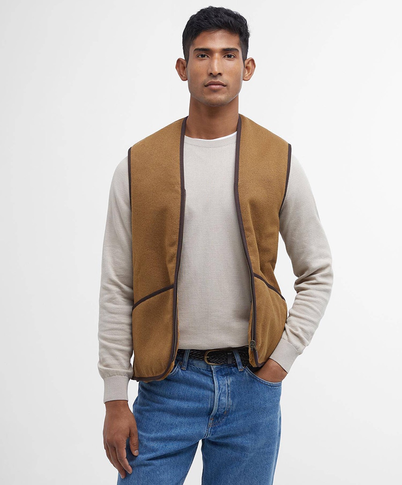 Warm Pile Zip-In Liner(36 Classic Brown/BRW): Barbour