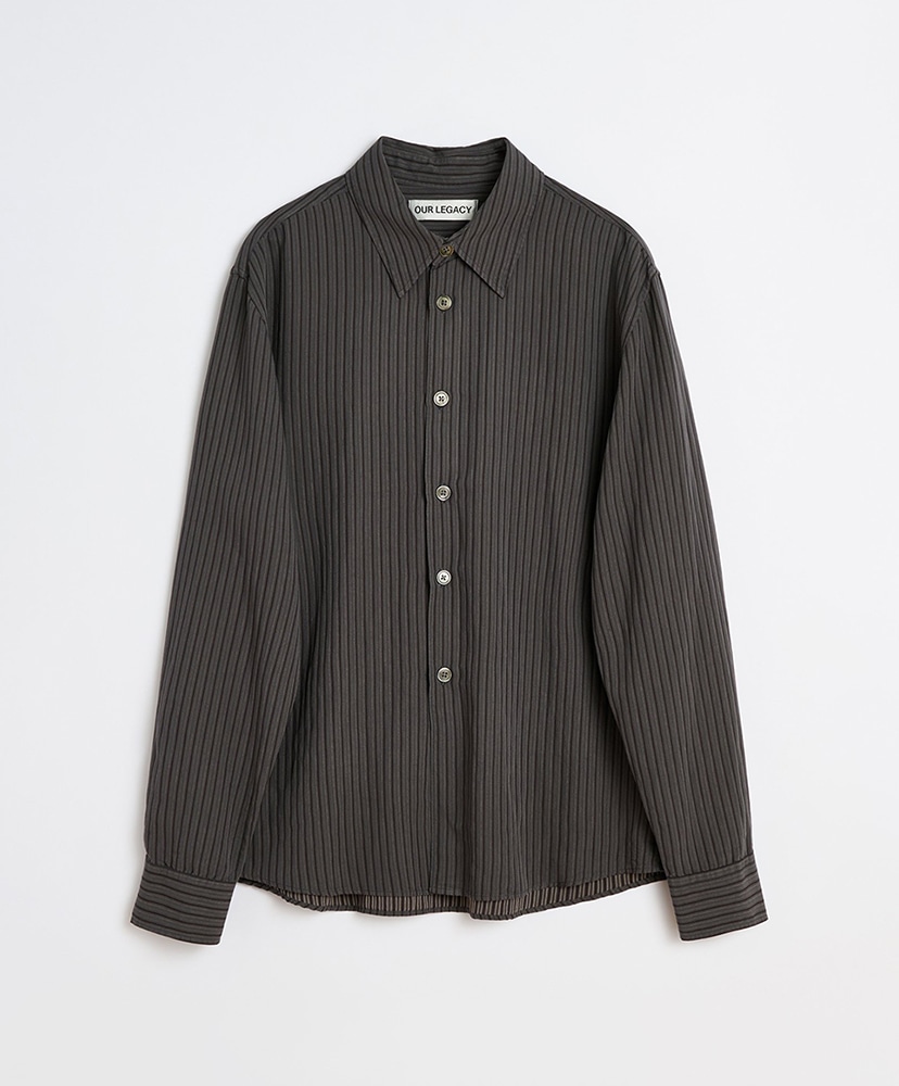 Beyond Shirt - Iron Stripe Ceremony Viscose(44(MEN) Iron Stripe