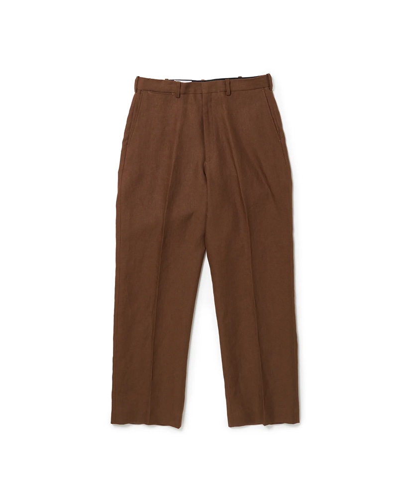 Wide Slacks (Spence Bryson Linen)(L(MEN) Brown/ブラウン): Riprap