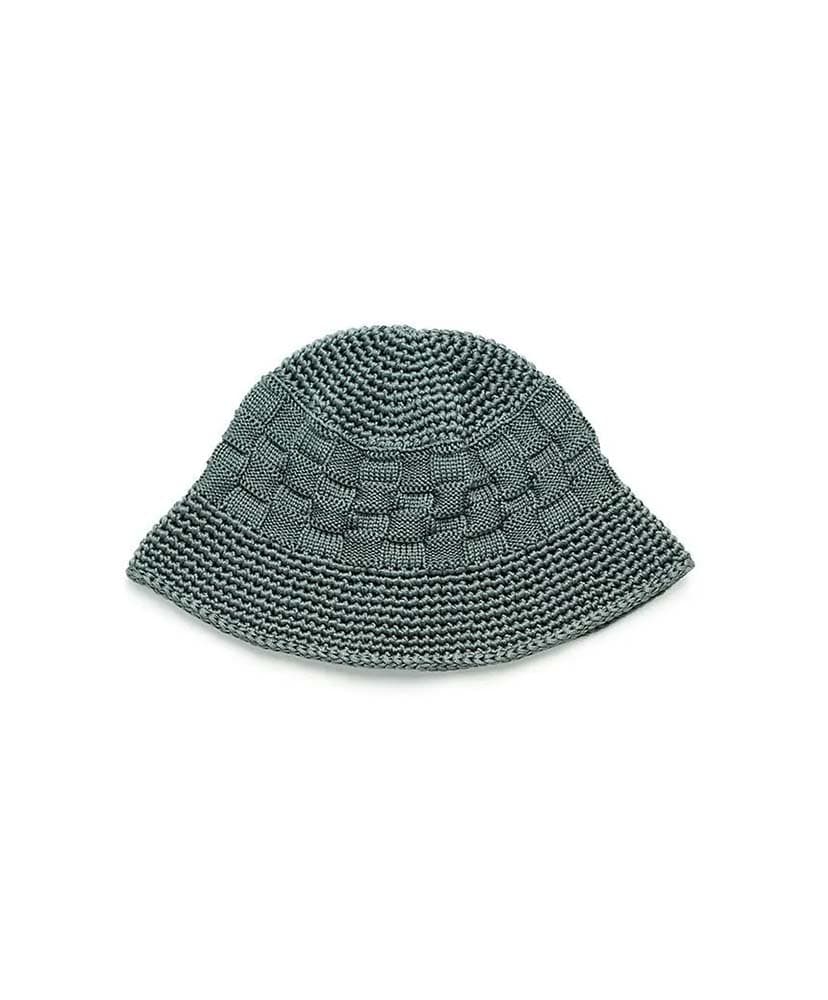 Poly Knit Bucket Hat (Checkerboad)(F(MEN) Black/ブラック): KIJIMA