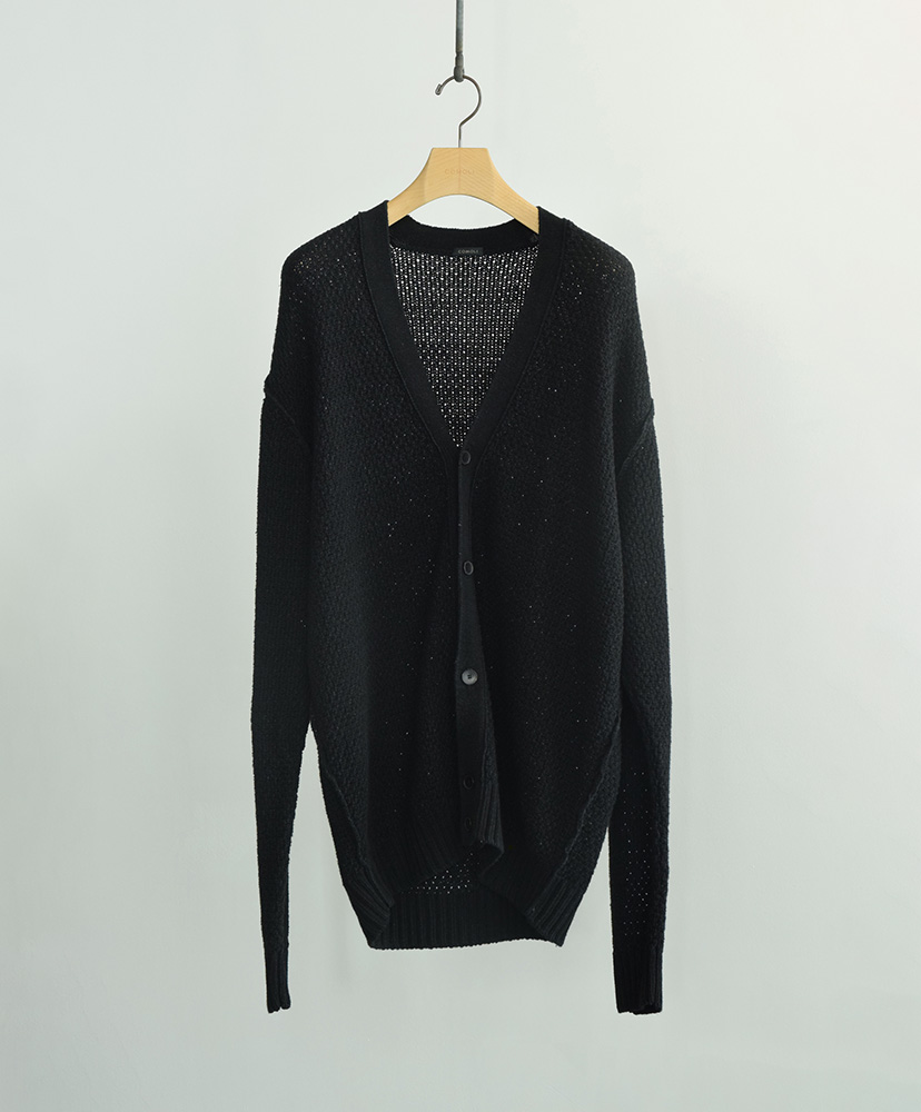 5G ニットカーディガン(1(MEN) Black/ブラック): COMOLI