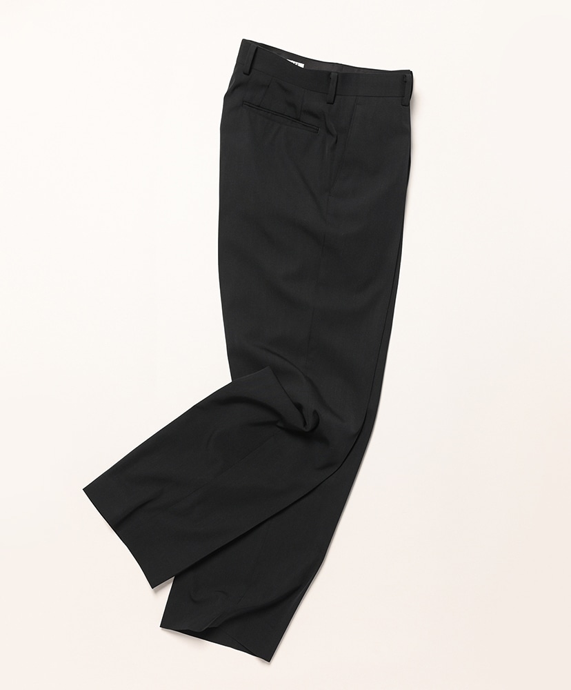 Light Wool Max Gabardine Slacks(3(MEN) Dark Olive Brown/ダーク