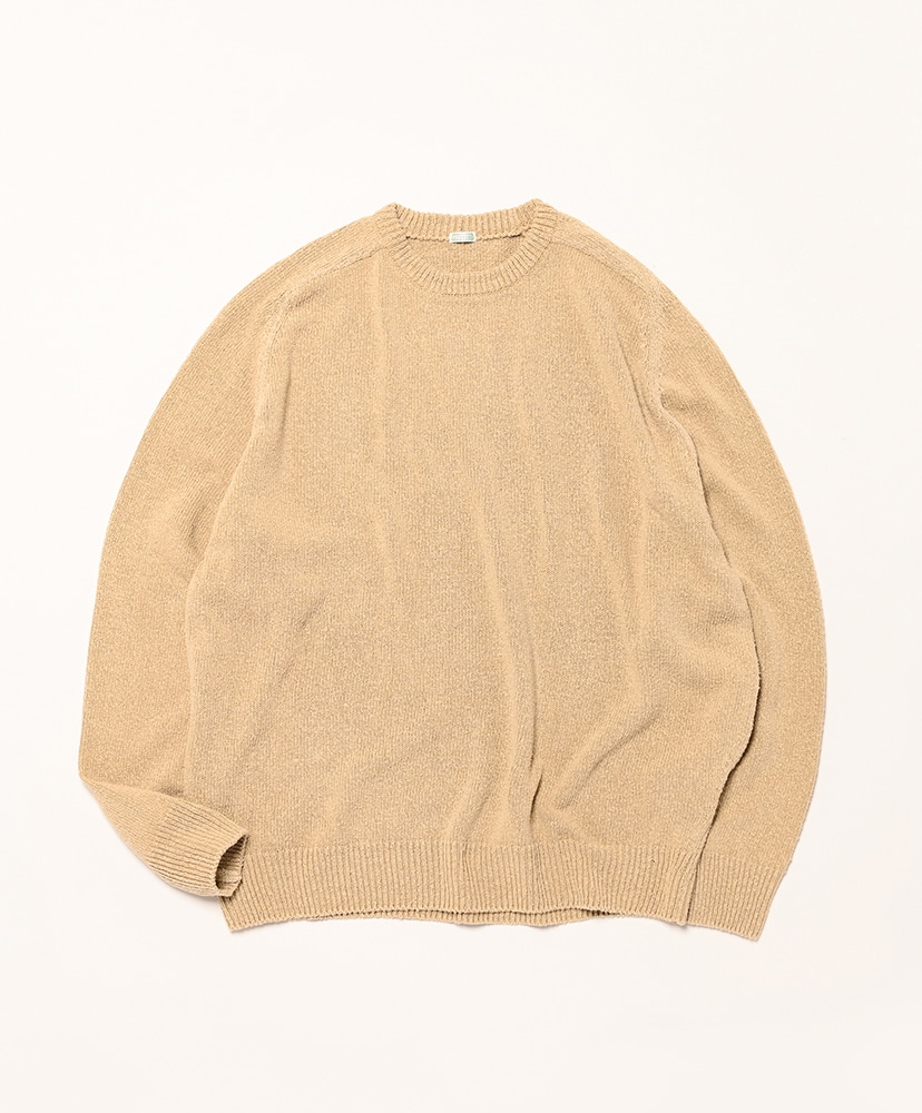 Washed Silk Nep Crew Neck Sweater(2(MEN) Beige/ベージュ): A.PRESSE