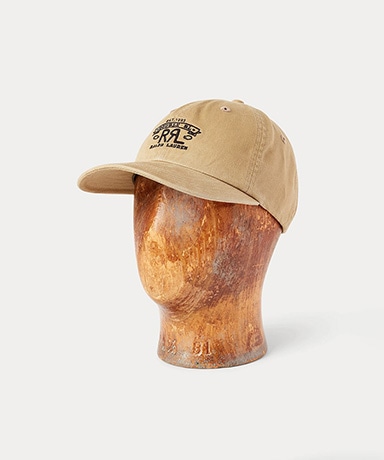 RRL Ranch Logo Twill Ball Cap(ONE Khaki/カーキ): RRL
