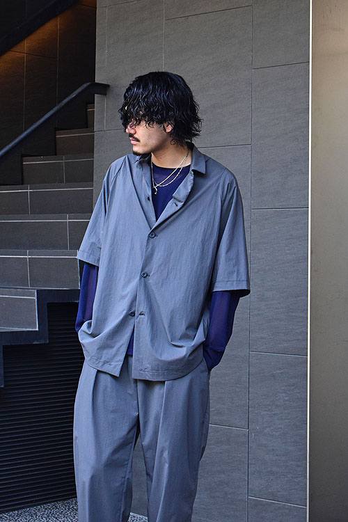 TEATORA[テアトラ] 23SS Cartridge Shirt S/S - DR[Doctoroid] [Gray]