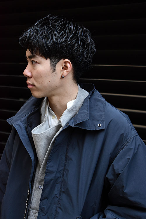 ATON[エイトン] 23AW Air Weather | Short Mods Coat [Charcoal Grey]