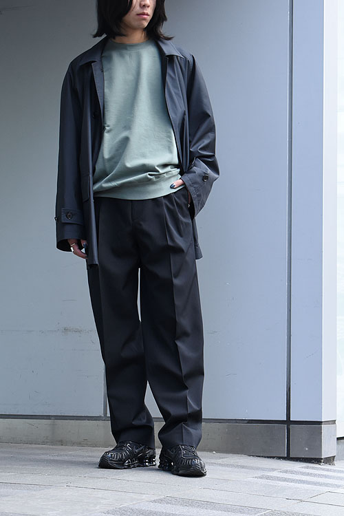 AURALEE[オーラリー] Light Wool Max Gabardine Two-Tuck Slacks [Top