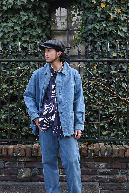 OUTIL[ウティ] Veste Thiers & Pantalon Boudes [L.Indigo]