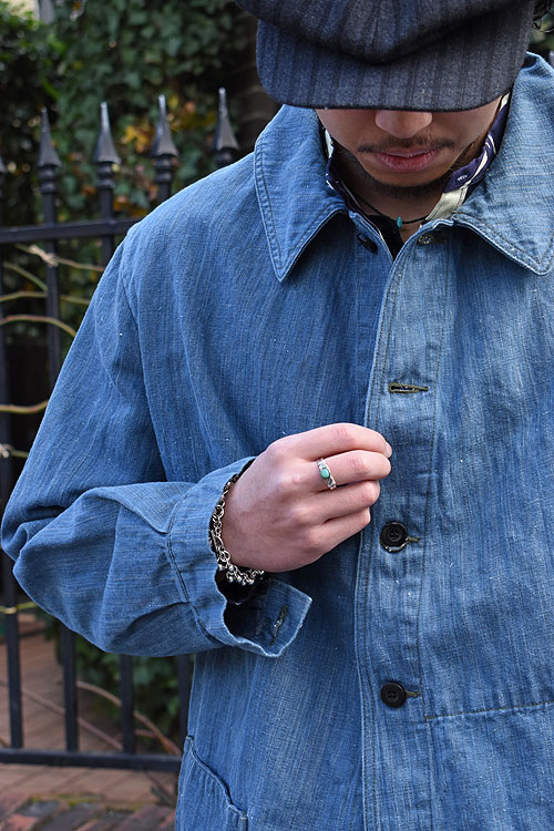 OUTIL[ウティ] Veste Thiers & Pantalon Boudes [L.Indigo]