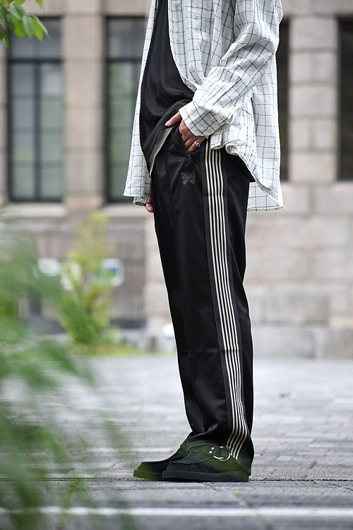 NEEDLES[ニードルズ] LOFTMAN別注 Track Pant-Poly Smooth [Black