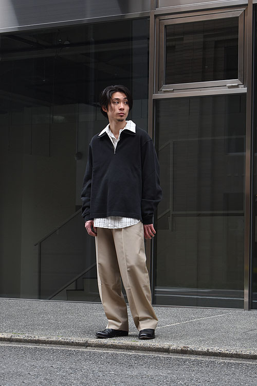 AURALEE[オーラリー] Super Fine Tropical Wool Slacks [Top Gray Beige]