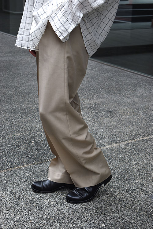 AURALEE[オーラリー] Super Fine Tropical Wool Slacks [Top Gray Beige]