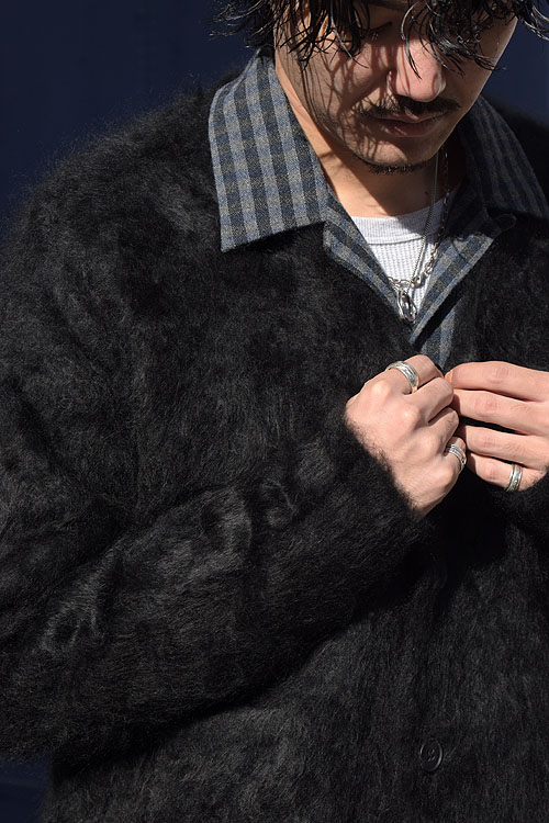 BODHI 24AW-MOHAIR CARDIGAN [ONYX BLACK]