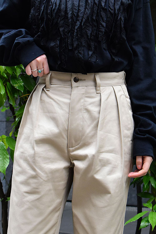 CIOTA / 2 Tuck Chino Cloth Pants (1981Lady's)