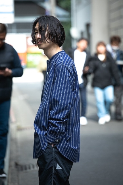 Post O`Alls [ ポスト オーバーオールズ ] 2025SS Band Collar Shirt MV