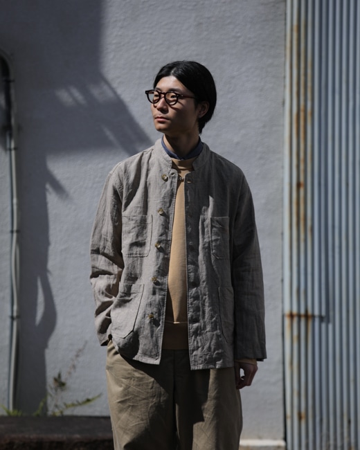 ENGINEERED GARMENTS Dayton Shirt [Beige(Linen Glen Plaid)]