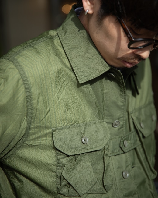 ENGINEERED GARMENTS Explored Shirt Jacket [Olive]