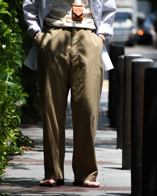 ENGINEERED GARMENTS Officer Pant [Khaki(Nyco Twill)]