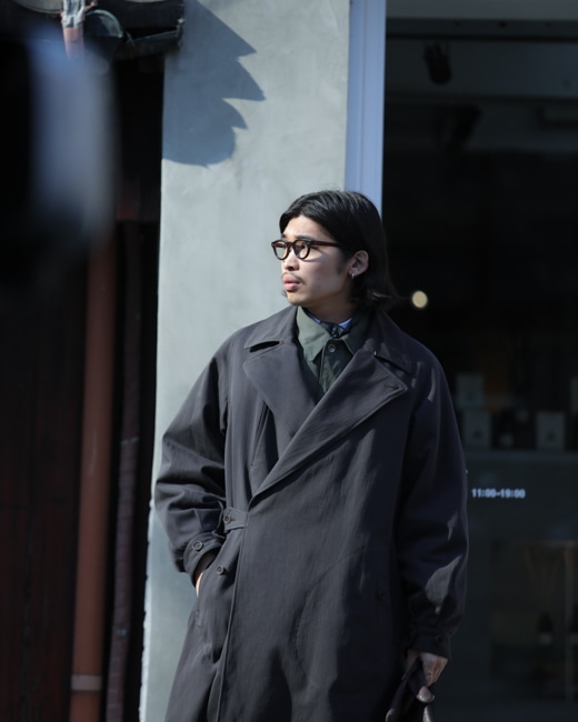 MAATEE&SONS OVER COAT [グレーシャンブレー]
